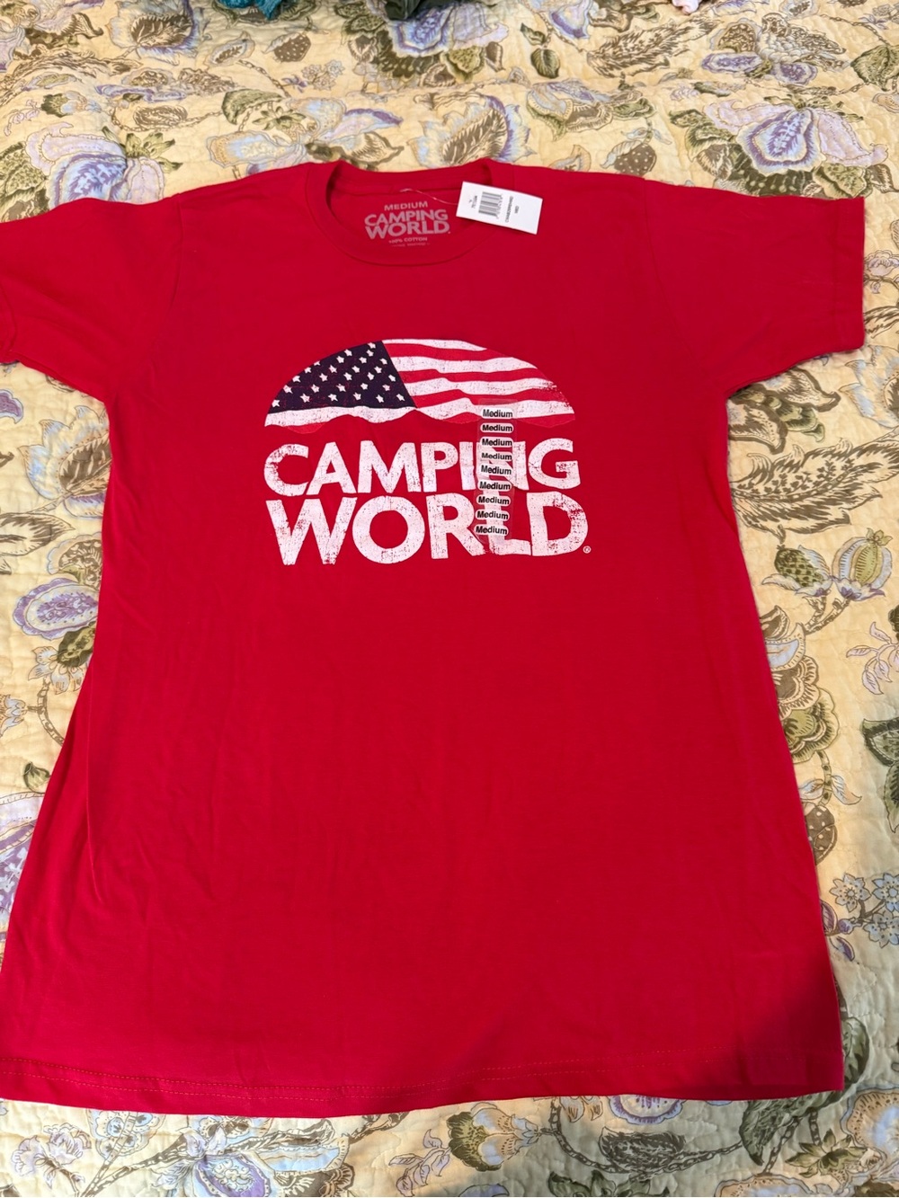 NEW* Camping World USA Flag Shirt - Size Medium